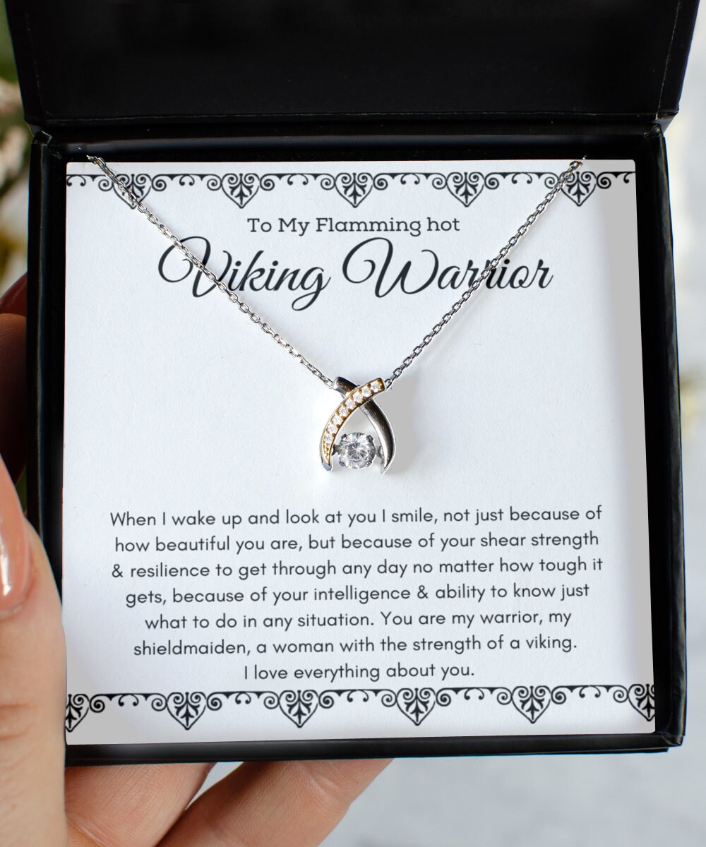 To My Wife Necklace Viking Warrior Woman Shieldmaiden - Etsy