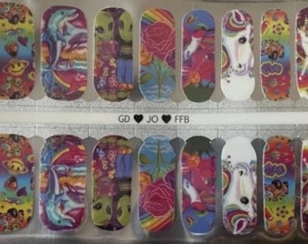 ADULT 100% Nail Polish Strips Exclusive LF Alien ADULT