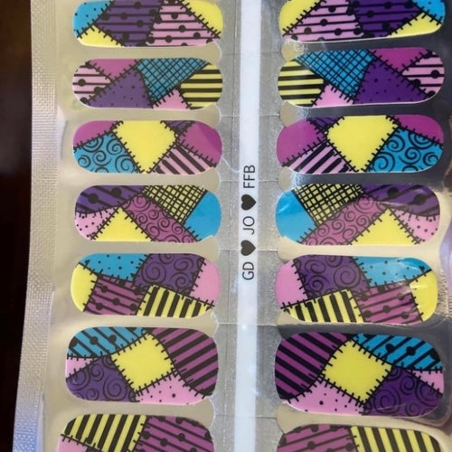 Adult 100 Nail Polish Strips Limited Edition Holo Rainbow Etsy