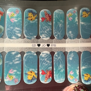 Adult 100% Nail Polish Strips Exclusive Under the Sea