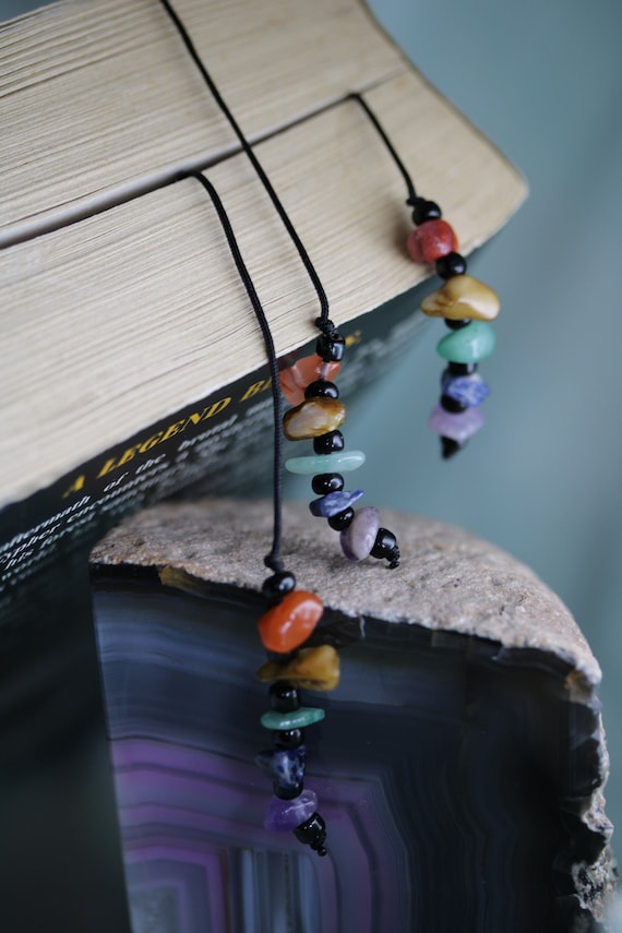 Beaded Bookmark String Bookmark Book Thong Gift for Etsy