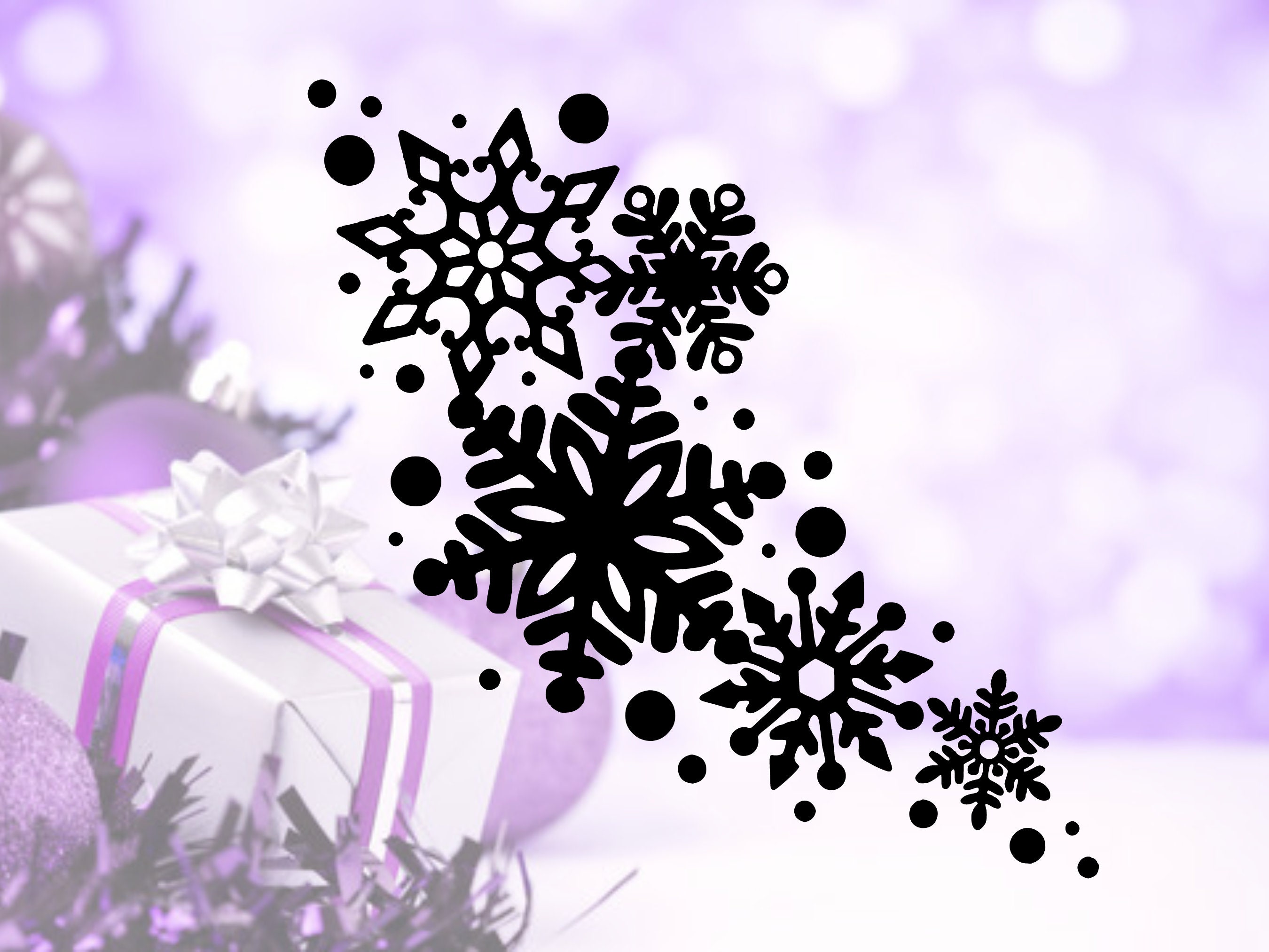 Snowflake Cluster SVG and PNG Files for Cricut Silhouette - Etsy Canada