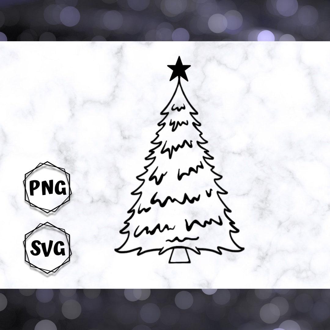 Christmas Tree SVG and PNG Files for Cricut Silhouette - Etsy
