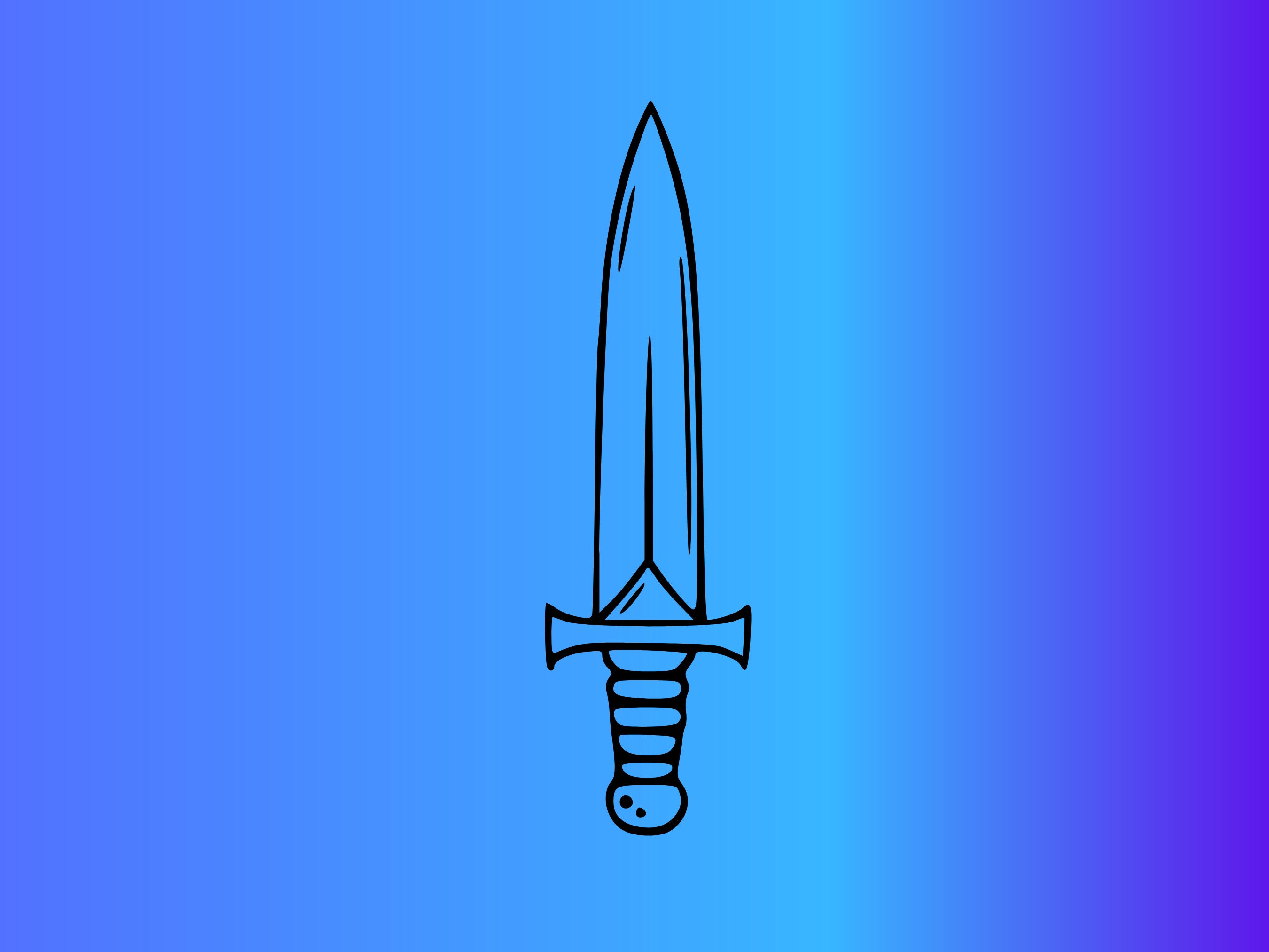 Dagger SVG PNG Bundle Files for Cricut, Silhouette Machine, Laser ...
