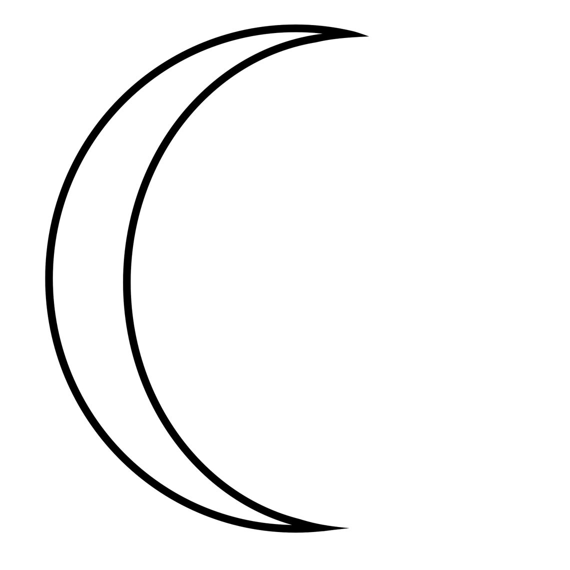 Moon Outline SVG Bundle Crescent Moons Files for Cricut Etsy