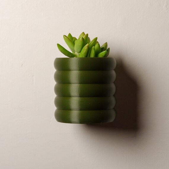 Wall Planter with Drip Tray - Bubbles