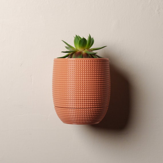 Wall Planter with Drip Tray - Grid
