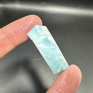 Hoogwaardige natuurlijke larimar ruw, larimar edelsteen schijfje, losse lucht larimar rauw, larimar plaat, larimar rots, larimar kristal, grote larimar