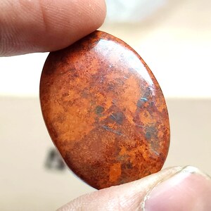 AAA Red Fire Jasper Cabochon, Oval Cut Flat Back Gems, Red Jasper Large Size Cab For Jewelry Making Engagement Gift Anniversary Gift For Her