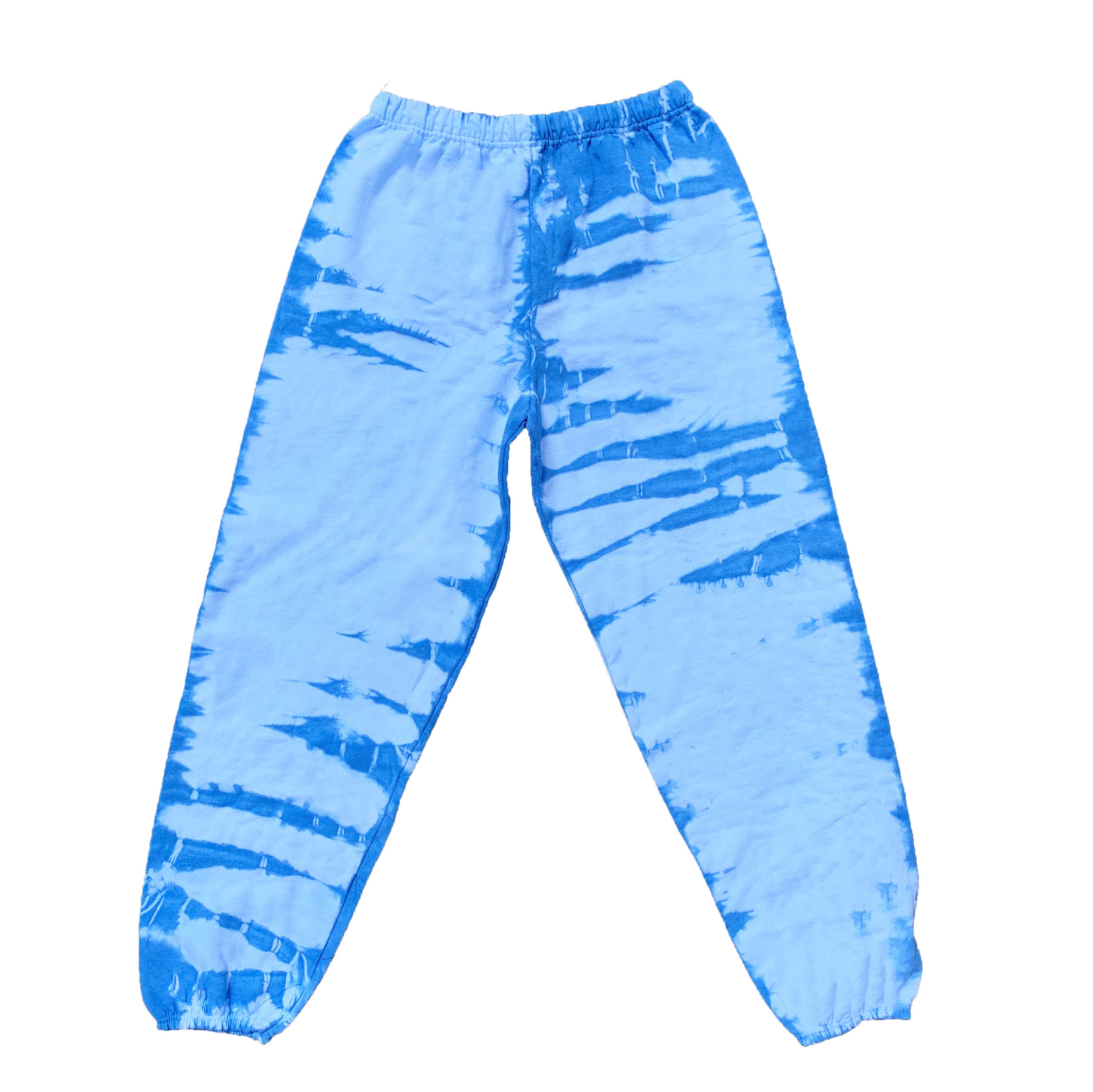 Indigo Dyed Sweatpants // Tie dye Sweatpants // Blue tie dye | Etsy