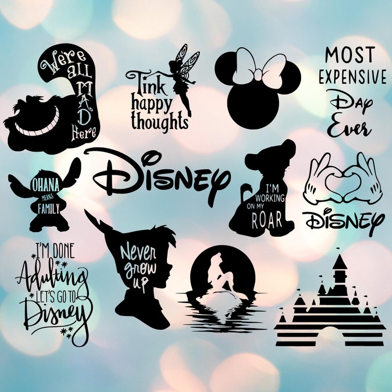 Download 50 SVG PNG JPG and DXf Instant Digital Download Disney | Etsy