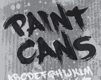 Paint Cans Graffiti Font