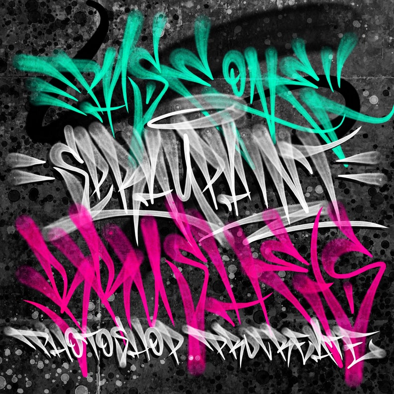 100 Real Spray Paint Brushes for Procreate & Fresco Etsy