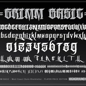 Original Gangster Font Ttf - Etsy