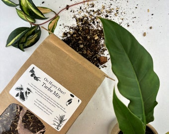 TURBO! Mix Tropical Houseplant Soil | Aroid Potting Soil | Tropical Potting Soil | Tropical Potting Mix | Chunky Potting Soil | Chunky Soil