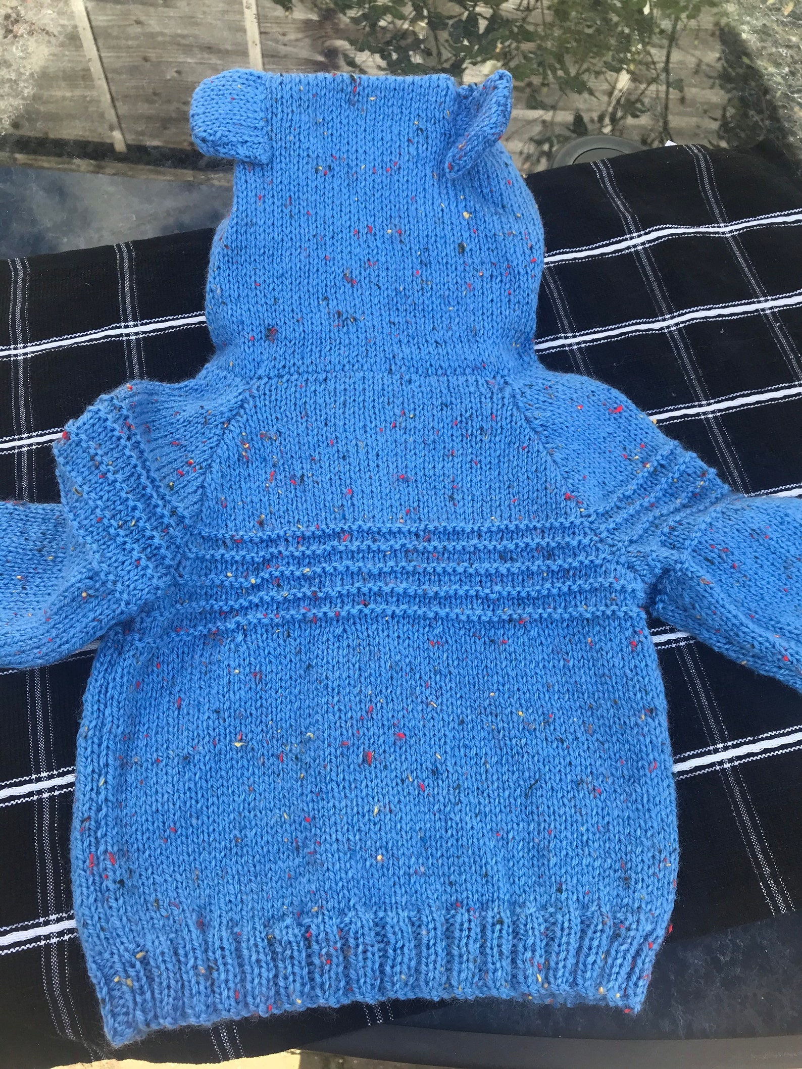 Boys knitted hooded jacket Etsy