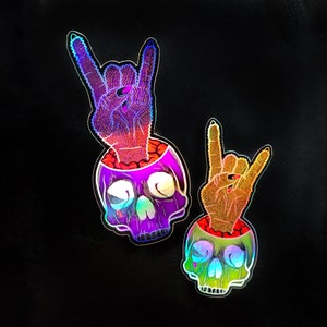 Autocollant de plante de crâne, décalcomanie en vinyle, Punk Rock, Emo Art, Elderemo, décor de cactus, décor punk rock, impression de crâne, décor de crâne, décor végétal, plantes