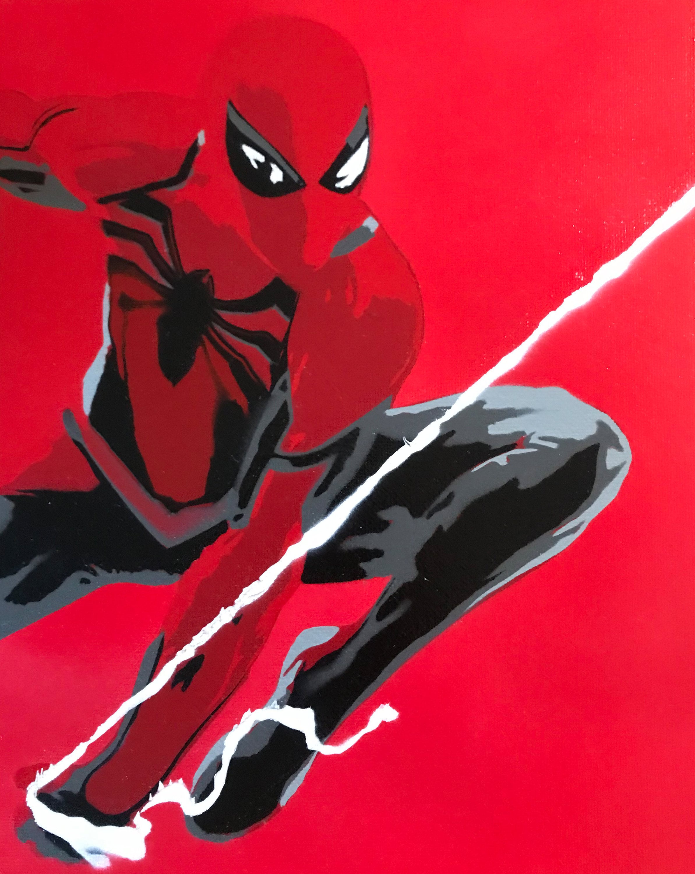 Superior Spider-man Spray Art - Etsy Australia Superior Spider-man Spray Art - Etsy Australia