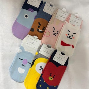 BTS Chaussettes intégrales non officielles BT21 Corée Séoul
