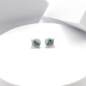 Alien Spaceship Earrings, UFO Studs, Outer Space Extraterrestrial Jewelry, Tiny Sci-Fi Martian Gift, Astronomy Women’s Fashion Accessory