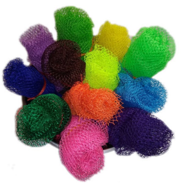 African Net Sponge - Sapo Sponge - Ghana Sponge - Bath Shower Sponge - Long Length