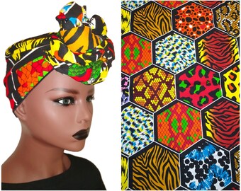 Ankara Headwrap - African Print Head Wrap - Ankara Head Scarf  - African Headwrap - Ankara Turban - African Turban Scarf  -  Headwraps