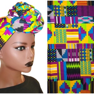 Ankara Head Wrap - African Print Head Wrap - Ankara Head Scarf  - African Headwrap - Ankara Turban - African Turban Scarf  -  Headwraps