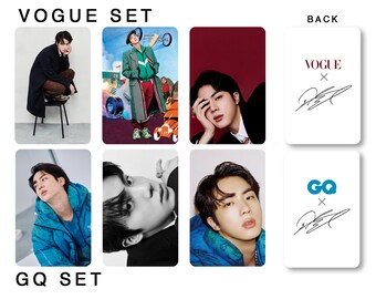 春新作の X GQ Holographic BTS Vogue Etsy - 3] of [SET Photocards タレントカード