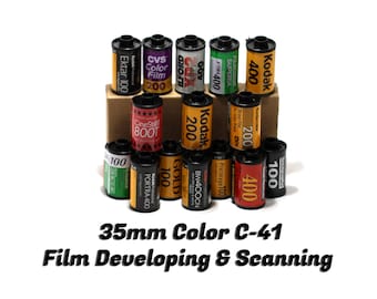 35mm Color Film developing + Scanning, eMail, and Negs Returned