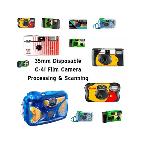 Film Developing Scanning for Disposable Cameras Digital Upload