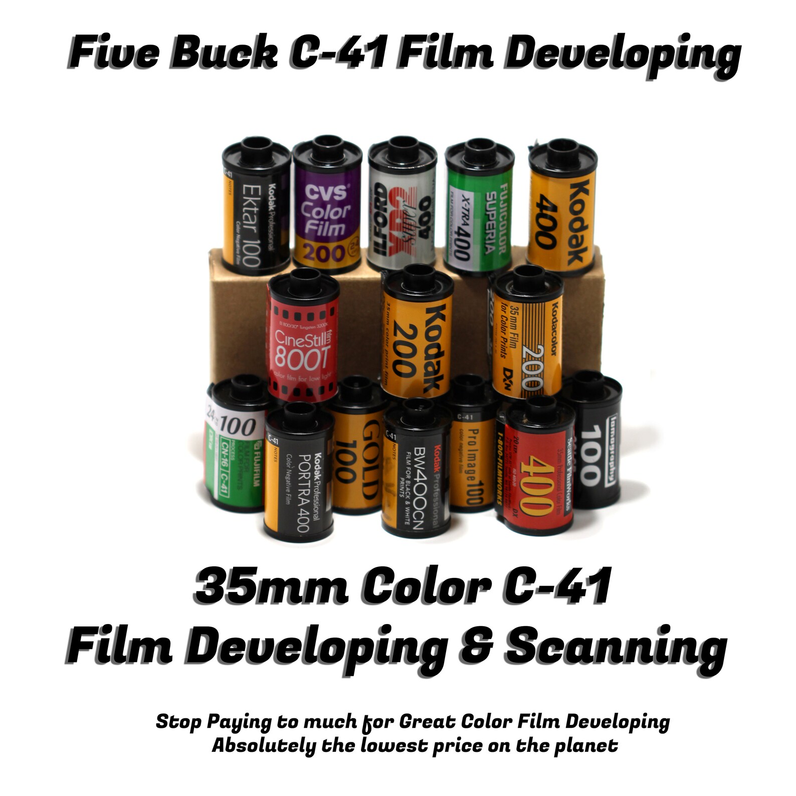 35mm Color Film Developing Scanning Email and Negs Etsy