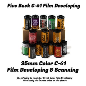 35mm Color Film developing + Scanning, eMail, and Negs Returned