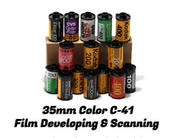 35mm Color Film developing + Scanning, eMail, and Negs Returned