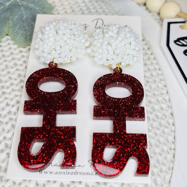 Odessa High School Earrings, OHS, Odessa Texas, Odessa High School