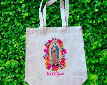 Virgen de Guadalupe Bag - Church Tote - Bible Bag