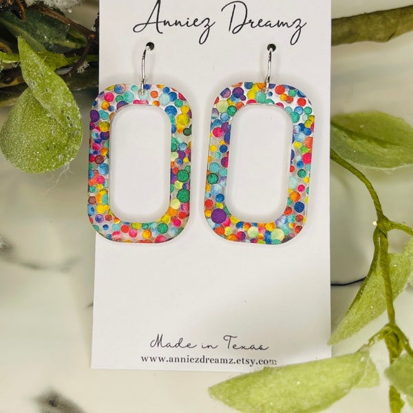 Confetti Earrings Etsy