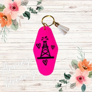 Oil Rig Keychain, Oilfield Wife, Oilfield Wife Keychain, Oilfield Girlfriend