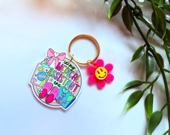 Medical Assistant Era Keychain: Acrylic Plastic Gift