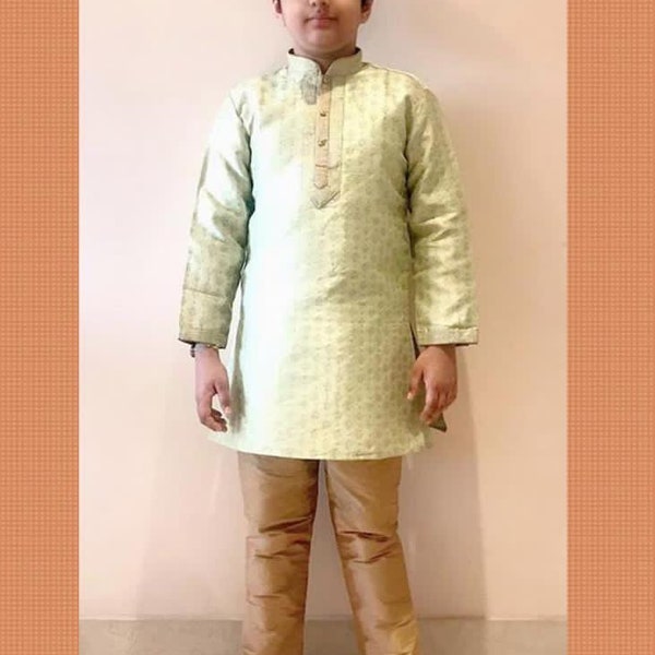 Boys Kurta Pajama Sherwani Mehendi Party Salwar Kameez Outfit Fancy Dress