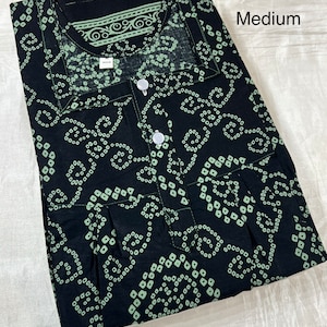 Indian Cotton Nighty Beautiful Design Printed Maxi Colorfull Nighty Indian Style Comfortable at night Medium Size Comfort for Girl woman