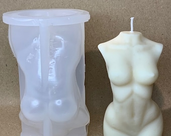 3D Body Candle Mold - Food-Grade Silicone - Handmade Soap Mould - UK Small Business