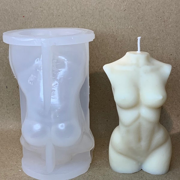 3D Body Candle Mold - Food-Grade Silicone - Handmade Soap Mould - UK Small Business