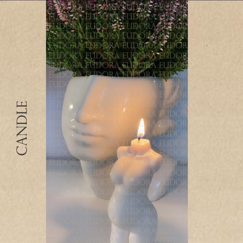 Pregnant Female Goddess Candle Soy Wax Female Bust Candle Etsy