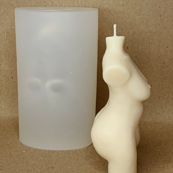Curvy 3D Body Candle Mold - Women's Torso | Food-Grade Silicone | Handmade Soap Mold