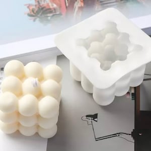 Original Square Ball Candle & Resin Silicone Mold - DIY Crafts - Handmade Soap Mold