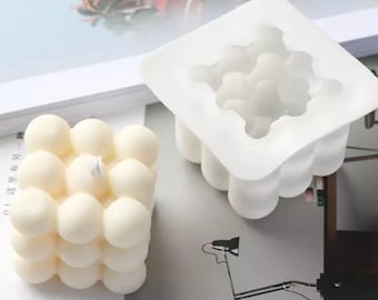 Original Square Ball Candle & Resin Silicone Mold - DIY Crafts - Handmade Soap Mold