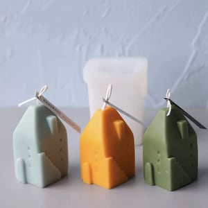 House Silicone Mold for Candles, Resin, Sculptures
