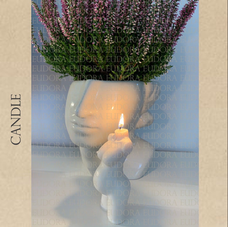 Pregnant Female Goddess Candle Soy Wax Female Bust Candle Etsy