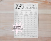 75 soft challenge printable, 75 soft challenge guide, 75 soft tracker, 75 soft template to print, digital download,75 soft challenge tracker
