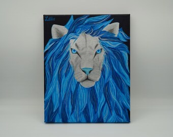Lions Football Inspired Painting - AVAILABLE FOR COMMISSION
